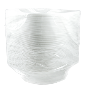 Plastová miska PP na polévku 500 ml bílá opakovaně použitelná ideal pack®