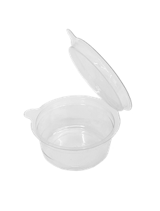 Plastový kelímek PET na dresing 80 ml s integrovaným víčkem