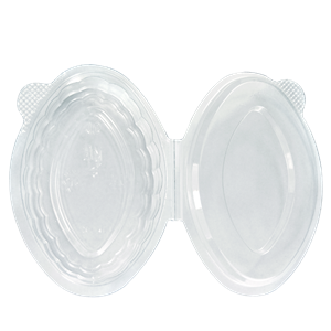 Plastový kelímek rPET na dresing 30 ml s integrovaným víčkem      