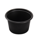 Plastový kelímek PP na dresing 80 ml O65mm černý
