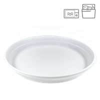 Plastový talíř PP 22 cm mělký opakovaně použitelný ideal pack®