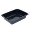 Plastová zatavovací miska 1D černá PP 227x178x50 mm ideal pack®