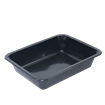Plastová zatavovací miska 1D černá PP 227x178x40 mm ideal pack®
