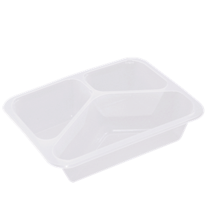 Plastová zatavovací miska 3D transparentní PP 227x178x50 mm ideal pack®