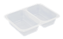 Plastová zatavovací miska 2D transparentní PP 227x178x40 mm ideal pack®