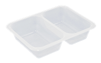 Plastová zatavovací miska 2D transparentní PP 227x178x40 mm ideal pack®