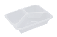 Plastová zatavovací miska 3D transparentní PP 227x178x40 mm ideal pack®