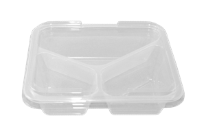 Plastová zatavovací miska 3D transparentní PP 227x178x40 mm ideal pack®