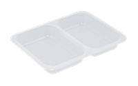 Plastová zatavovací miska 2D transparentní PP 227x178x30 mm ideal pack®