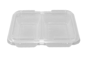 Plastová zatavovací miska 2D transparentní PP 227x178x30 mm ideal pack®
