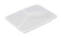 Plastová zatavovací miska 3D transparentní PP 227x178x30 mm ideal pack®