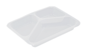 Plastová zatavovací miska 3D transparentní PP 227x178x30 mm ideal pack®