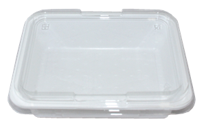 Plastová zatavovací miska 1D bílá PP 227x178x50 mm ideal pack®
