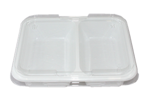 Plastová zatavovací miska 2D bílá PP 227x178x50 mm ideal pack®