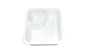 Plastová zatavovací miska COLT 2D bílá PP 227x178x50 mm ideal pack®