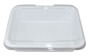 Plastová zatavovací miska 1D bílá PP 227x178x40 mm ideal pack®
