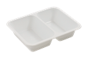 Plastová zatavovací miska 2D bílá PP 227x178x40 mm ideal pack®