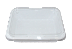 Plastová zatavovací miska 1D bílá PP 227x178x30 mm ideal pack®
