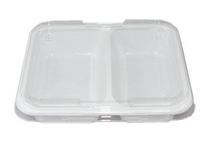 Plastová zatavovací miska 2D bílá PP 227x178x30 mm ideal pack®