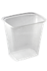 Plastová miska hranatá PP 500 ml 108x82x100 mm ideal pack®