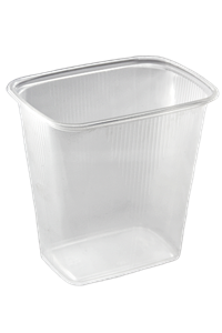 Plastová miska hranatá PP 500 ml 108x82x100 mm ideal pack®