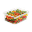 Plastová miska hranatá PP 180x133x33 mm 500 ml transparentní ideal pack®
