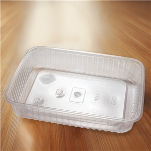 Plastová miska hranatá PP 180x133x33 mm 500 ml transparentní ideal pack®