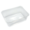Plastová miska hranatá PP 180x133x66 mm 1000 ml transparentní ideal pack®