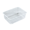 Plastová miska hranatá PP 180x133x66 mm 1000 ml transparentní ideal pack®