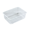 Plastová miska hranatá PP 180x133x66 mm 1000 ml transparentní ideal pack®