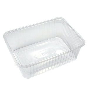 Plastová miska hranatá PP 180x133x66 mm 1000 ml transparentní ideal pack®