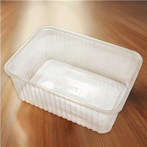 Plastová miska hranatá PP 180x133x66 mm 1000 ml transparentní ideal pack®