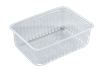 Plastová miska hranatá PP 179x132x64 mm 1000 ml transparentní ideal pack®