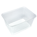 Plastová miska hranatá PP 180x133x93 mm 1500 ml transparentní ideal pack®