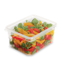 Plastová miska hranatá PP 180x133x93 mm 1500 ml transparentní ideal pack®