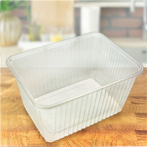 Plastová miska hranatá PP 180x133x93 mm 1500 ml transparentní ideal pack®