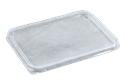 Plastové víčko hranaté PP na misku 180x133mm 500/1000/1500 ml ideal pack®