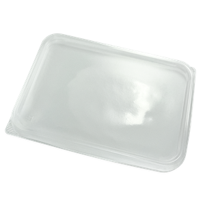 Plastové víčko hranaté PP na misku 180x133mm 500/1000/1500 ml ideal pack®