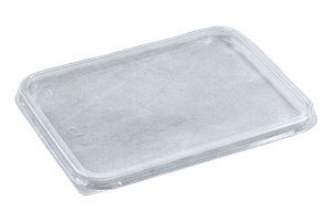 Plastové víčko hranaté PP na misku 180x133mm 500/1000/1500 ml ideal pack®