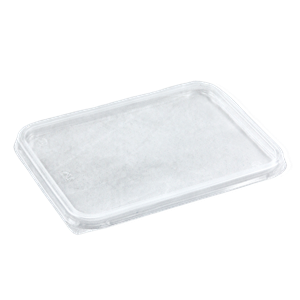 Plastové víčko hranaté PP na misku 180x133mm 500/1000/1500 ml ideal pack®