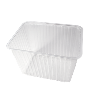 Plastová miska hranatá PP 179x132x64 mm 1000 ml černá ideal pack®