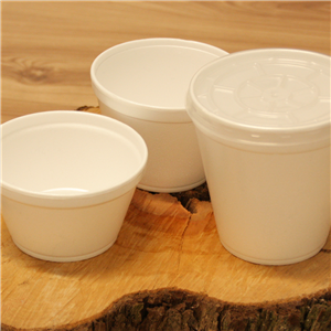 Plastová miska na polévku kulatá XPS termo 330 ml ideal pack®