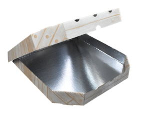 Krabice na pizzu 36x36x4 cm s ALU hnědá kuchař ideal pack®