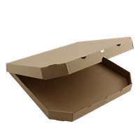 Krabice na pizzu 33x33x3 cm hnědá ideal pack®