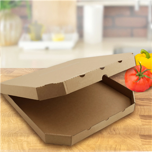 Krabice na pizzu 33x33x3 cm hnědá ideal pack®