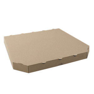 Krabice na pizzu 33x33x3 cm hnědá ideal pack®