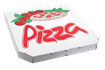 Krabice na pizzu 40x40x4 cm rajče ideal pack®