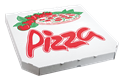 Krabice na pizzu 40x40x4 cm rajče ideal pack®