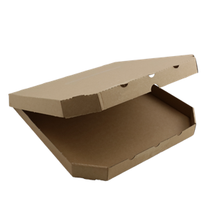 Krabice na pizzu 40x40x4 cm hnědá ideal pack®