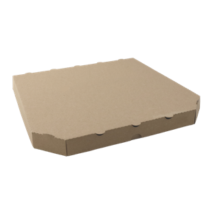 Krabice na pizzu 40x40x4 cm hnědá ideal pack®